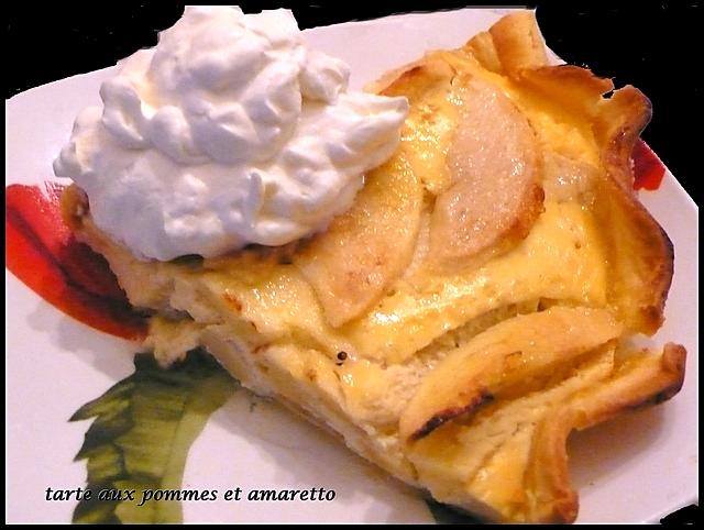 recette tarte aux pommes et amaretto