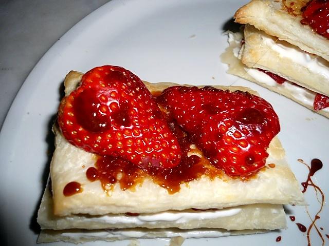 recette MILLE-FEUILLE GOURMAND AUX FRAISES