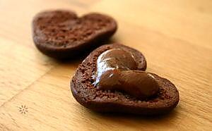 recette ** Whoopies Love N' Coeur au chocolat & caramel **