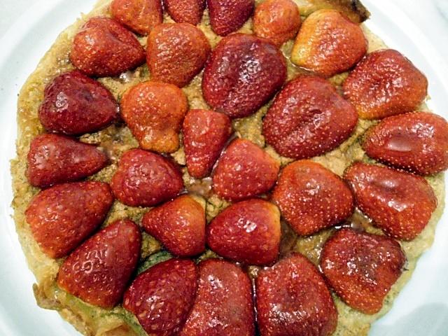 recette TARTE AUX FRAISES A LA CRÈME D'AMANDES