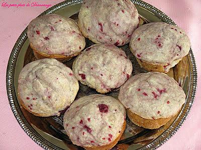 recette Muffins givrés aux framboises