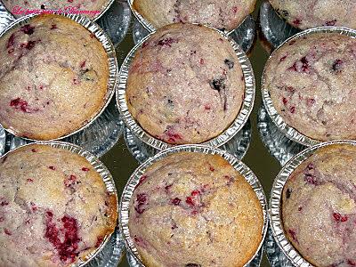 recette Muffins givrés aux framboises