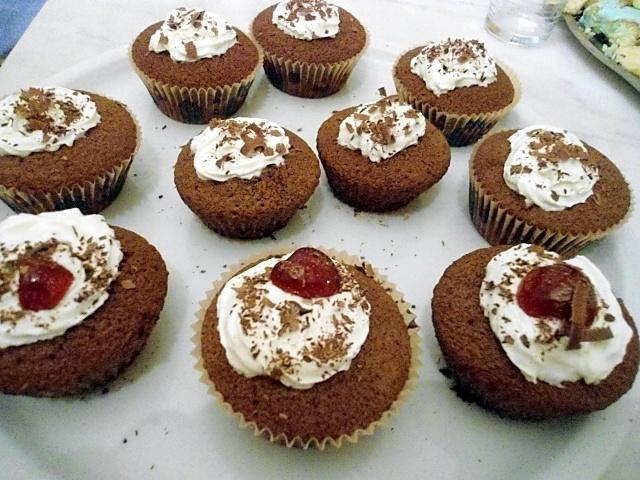 recette CUPCAKES FORET NOIRE