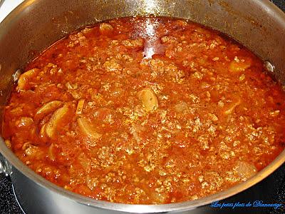 recette Sauce spagetti aux 2 viandes