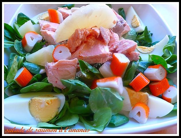 recette salade de saumon à l'ananas