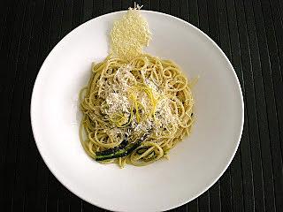 recette Spaghetti de Kamut aux courgettes et au citron