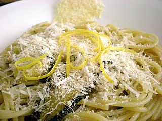 recette Spaghetti de Kamut aux courgettes et au citron