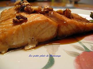 recette Filet de saumon laqué à l'érable