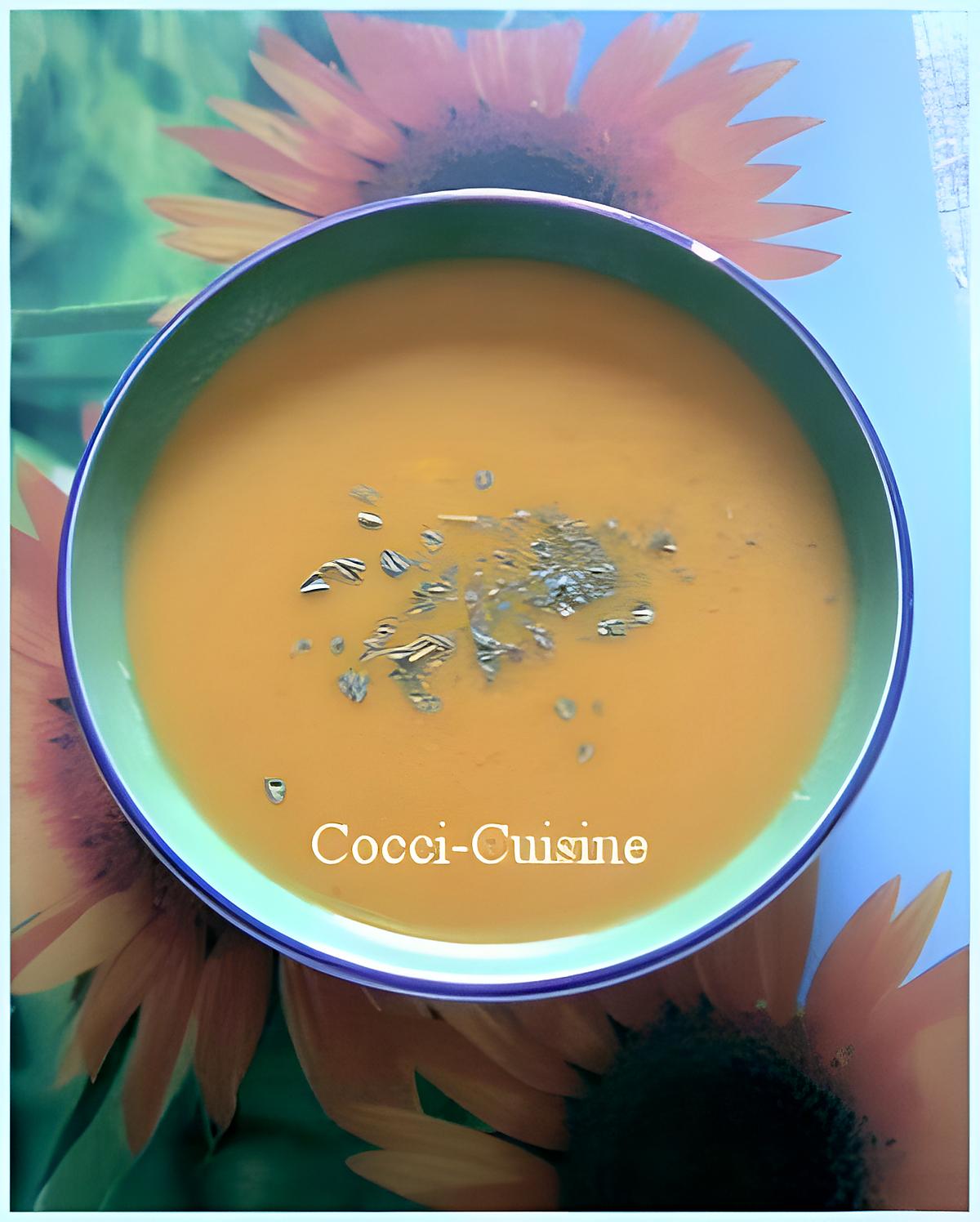 recette Soupe crémeuse aux carottes et noix de cajou