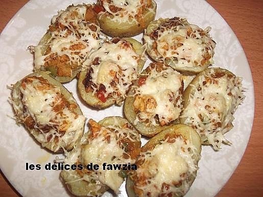 recette Pommes de terre en robe des champs (dinde et poivrons tricolores
