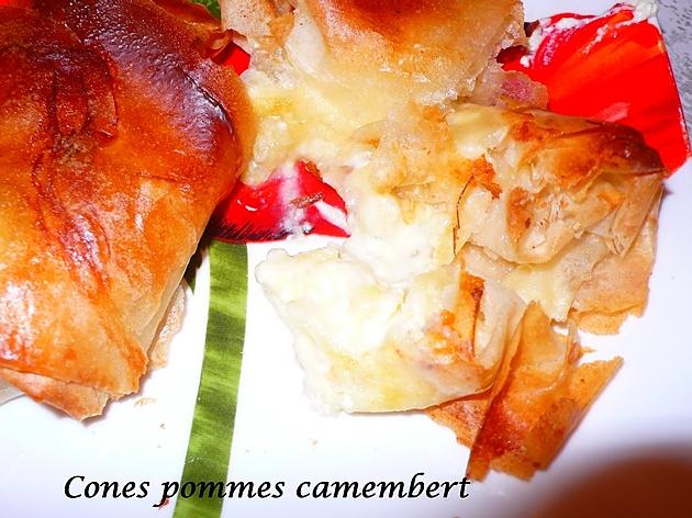 recette cones pommes camenbert