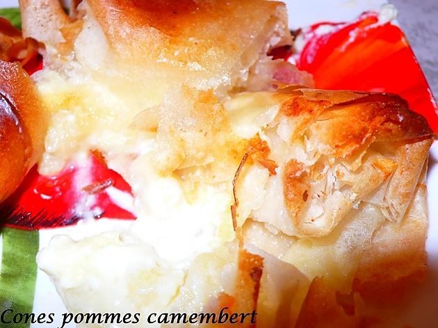 recette cones pommes camenbert