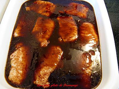 recette Côtelettes de porc sauce chinoise