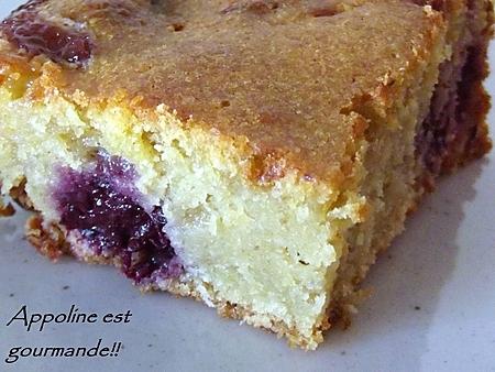 recette Blondie chocomûres