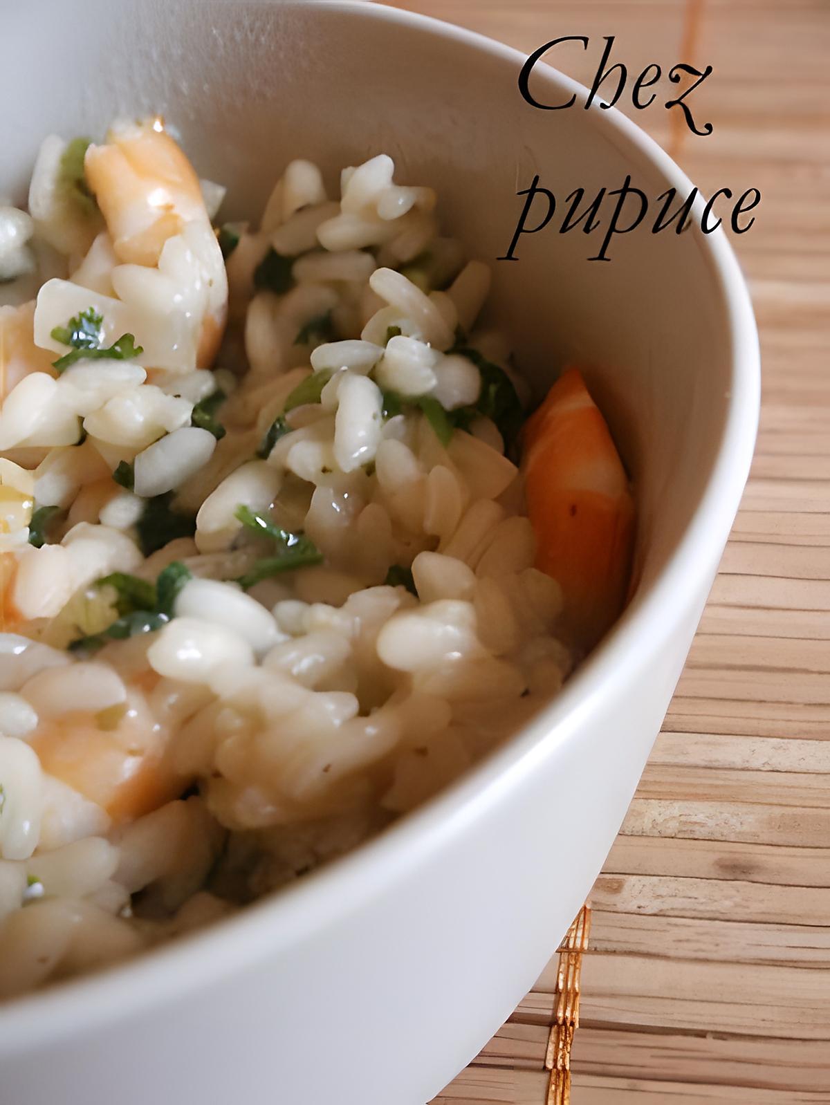 recette Risotto aux crevettes