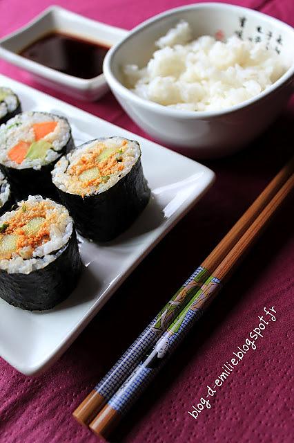 recette Makis à la chair de crabe et d'oursin