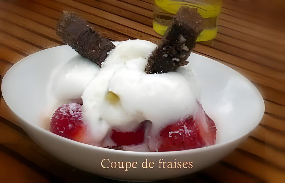 recette Coupe de fraises