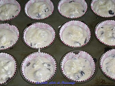 recette Muffins aux bleuets et ( au chocolat )