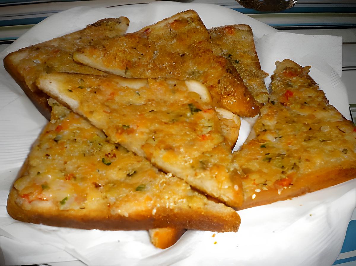 recette Toast aux crevettes et aux graines de sésame