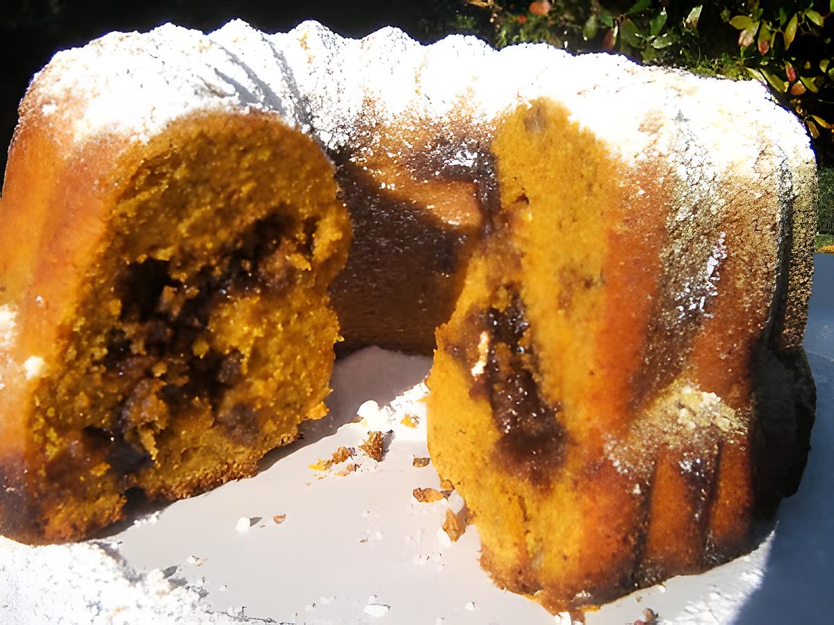 recette Le gâteau Bundt au potiron et aux noix