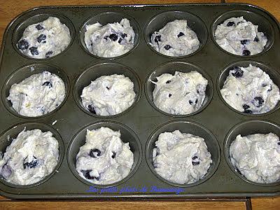 recette Muffins aux bleuets