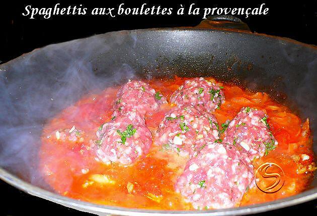 recette Spaghettis aux boulettes à la provençale