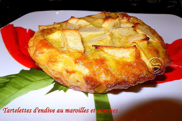 recette Tartelettes d'endive au maroilles et pommes