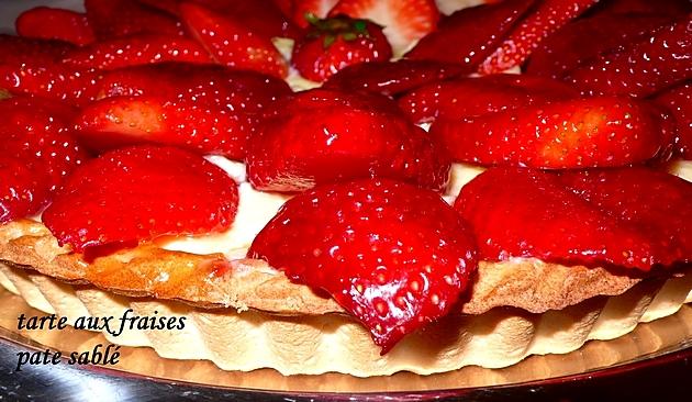 recette tarte aux fraises pate sablé