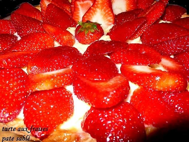 recette tarte aux fraises pate sablé