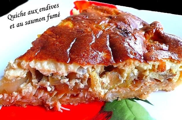 recette Quiche aux endives et au saumon fumé