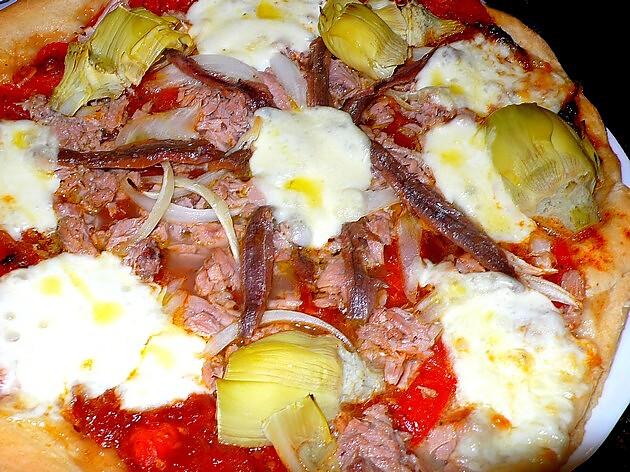 recette Pizza au thon et anchois