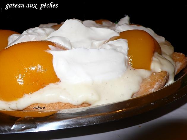 recette Gâteau aux pèches