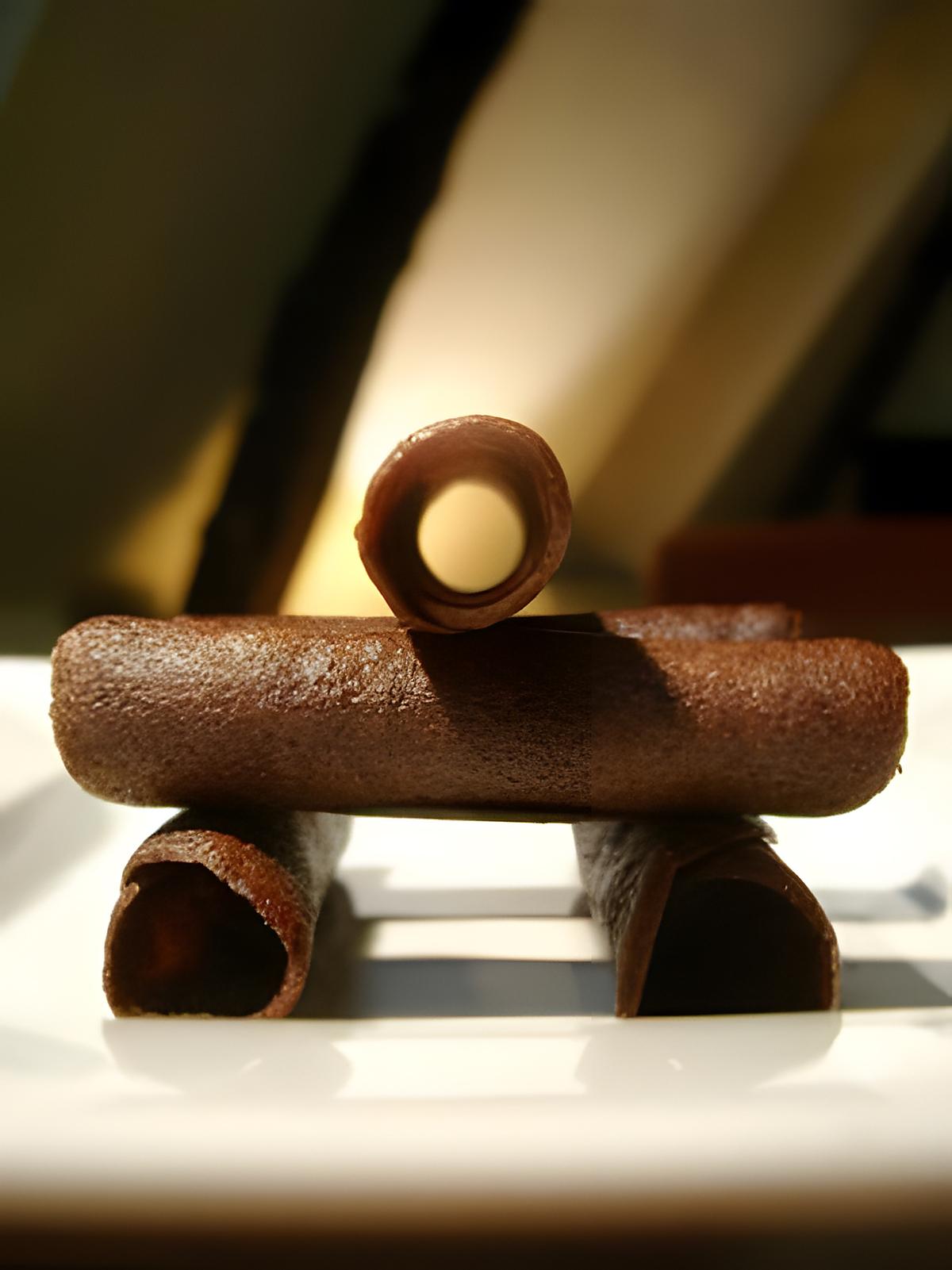 recette Cigarettes chocolat....