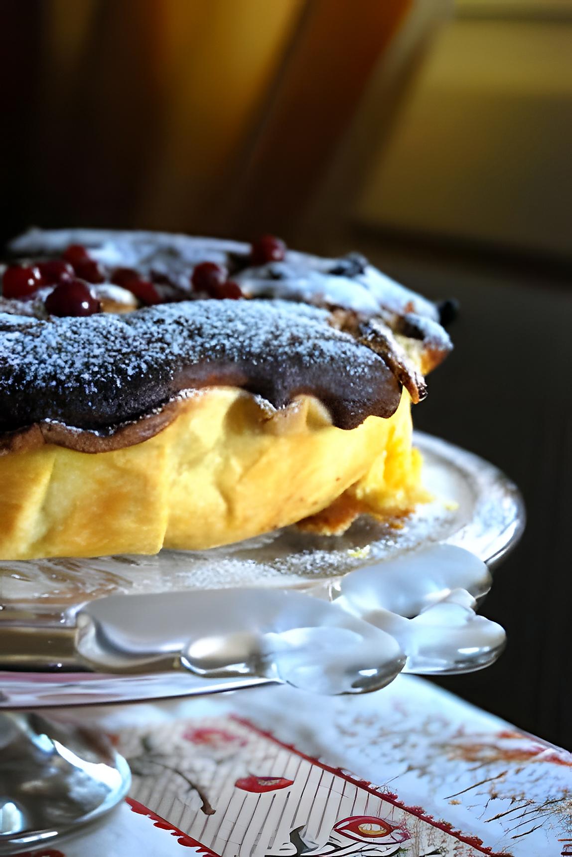 recette Une tarte avec un gâteau kitsch !