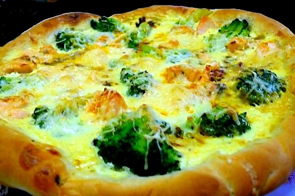 recette Quiche au saumon, brocolis et boursin