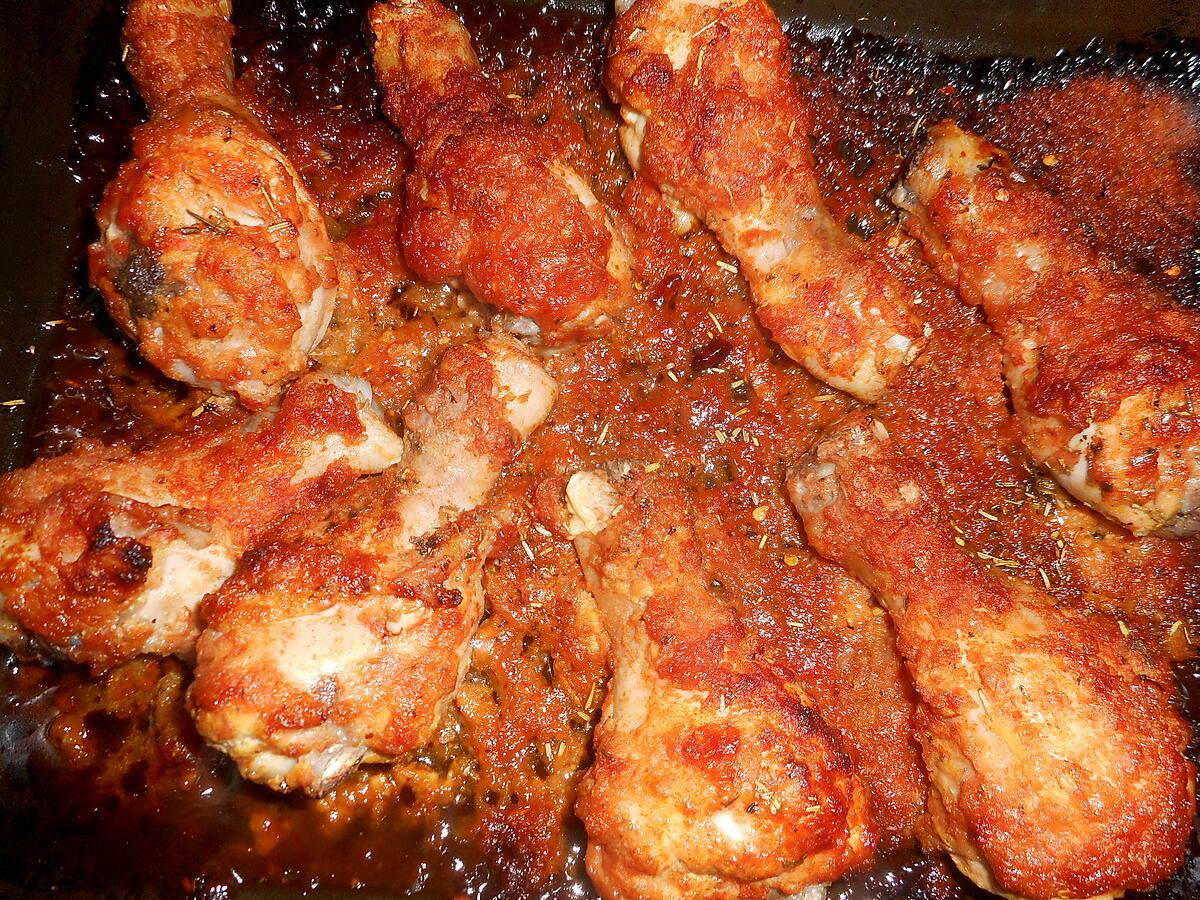 recette Pilons de poulet à la texane