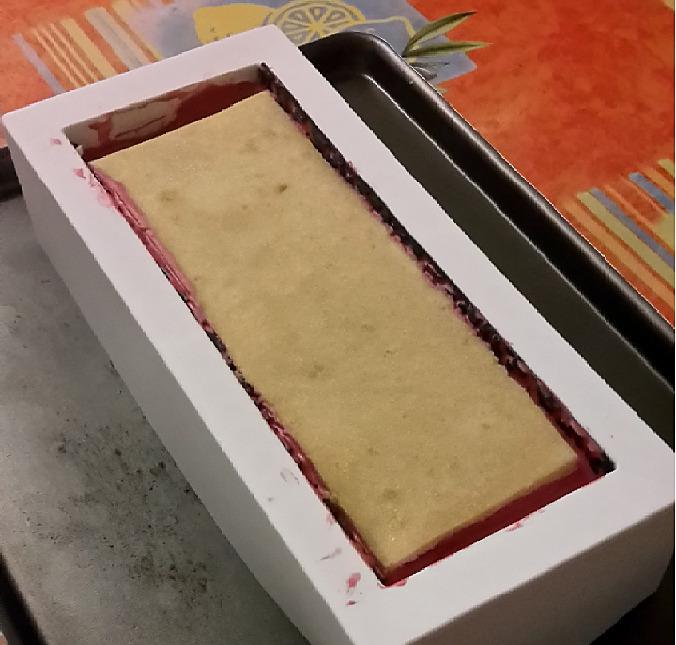 recette Bûche glacée framboise / mangue de chloumgourmand