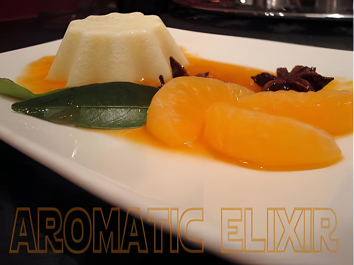 recette Panna cotta et son élixir de mandarines