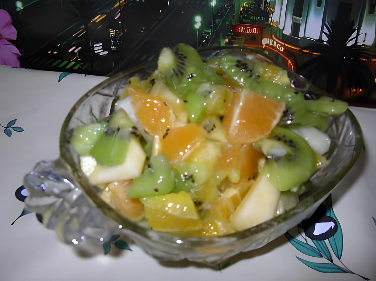 recette salade de fruits(avec des fruits tres mur)