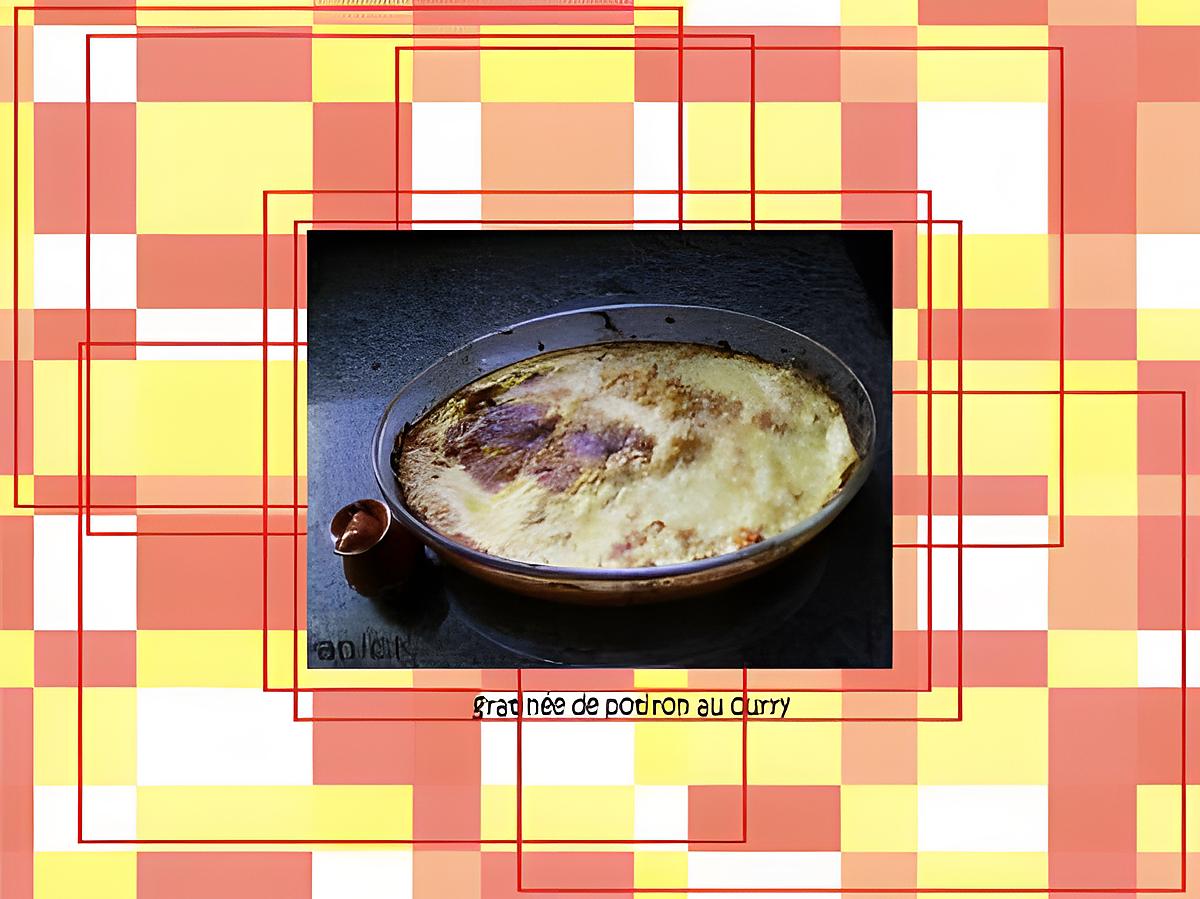 recette gratin  de potiron au curry