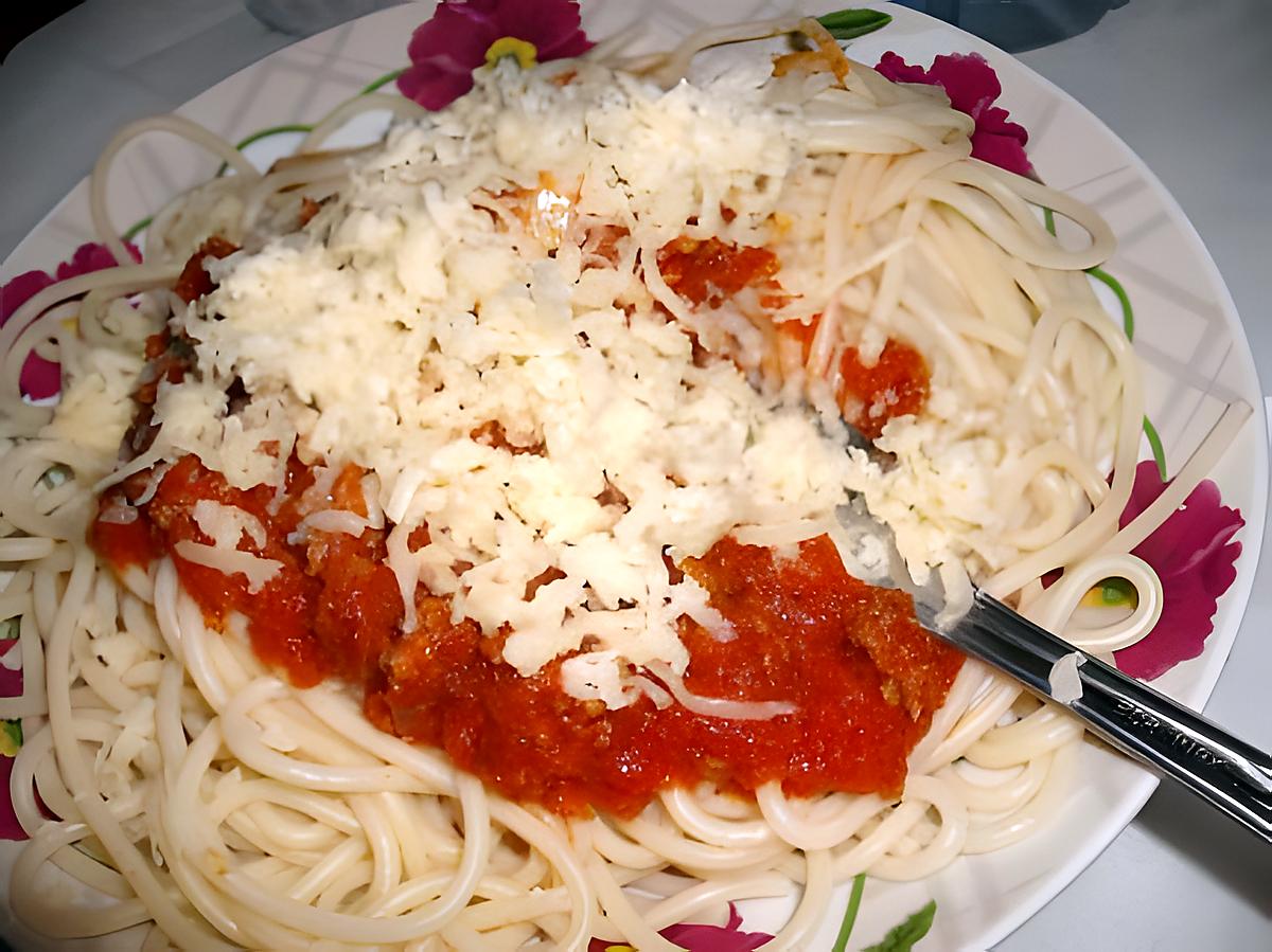 recette spaghetti bolognaise