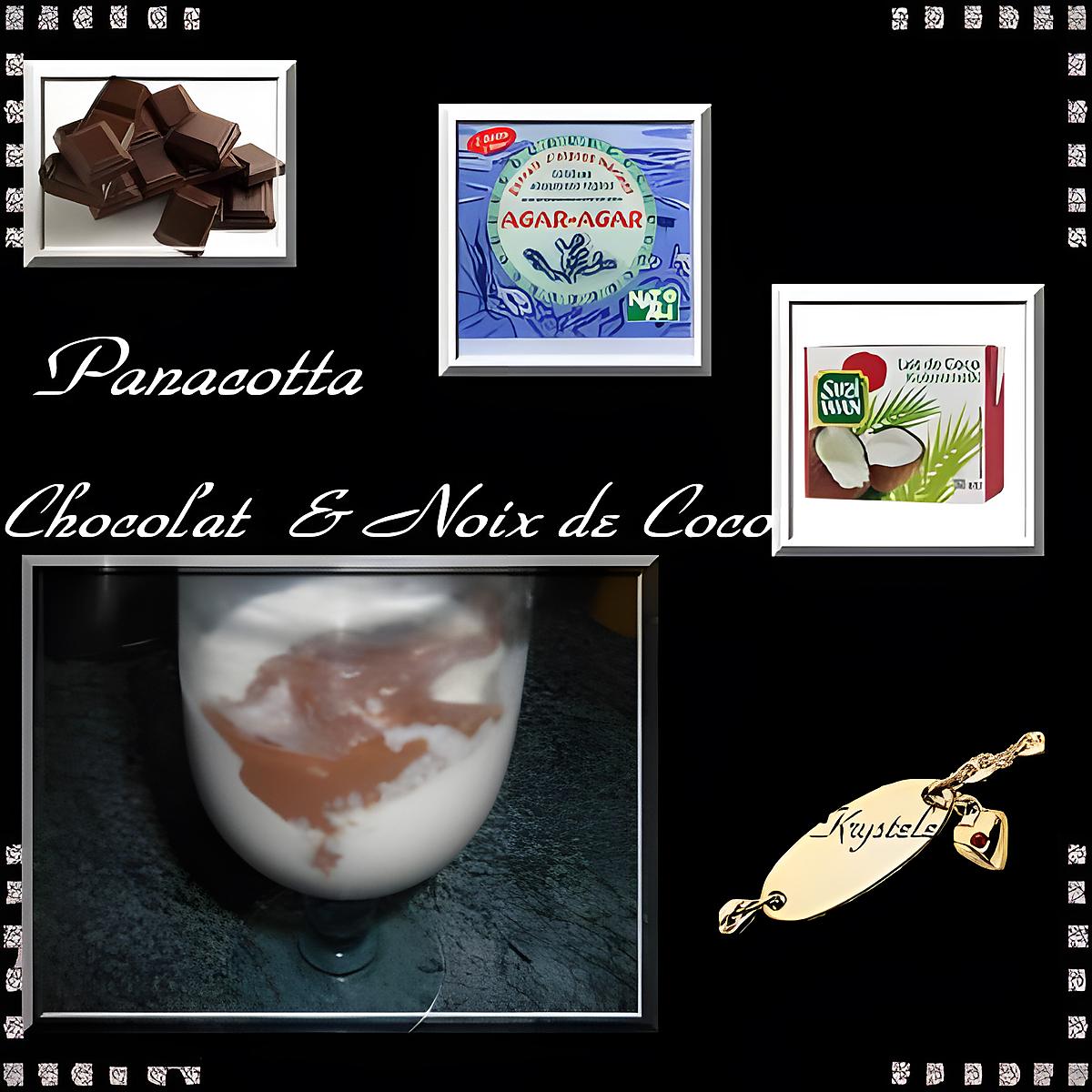 recette pana cotta chocolat & noix de coco