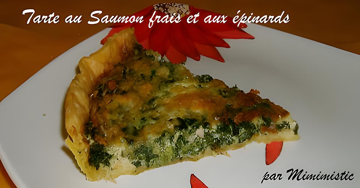 recette Tarte au saumon frais et aux épinards