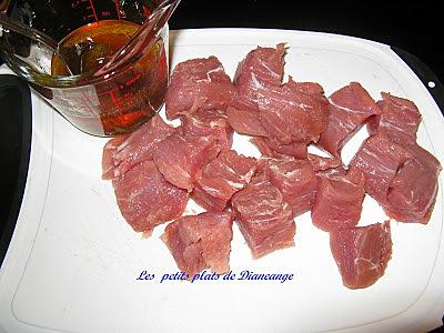 recette Brochettes de porc à l'érable