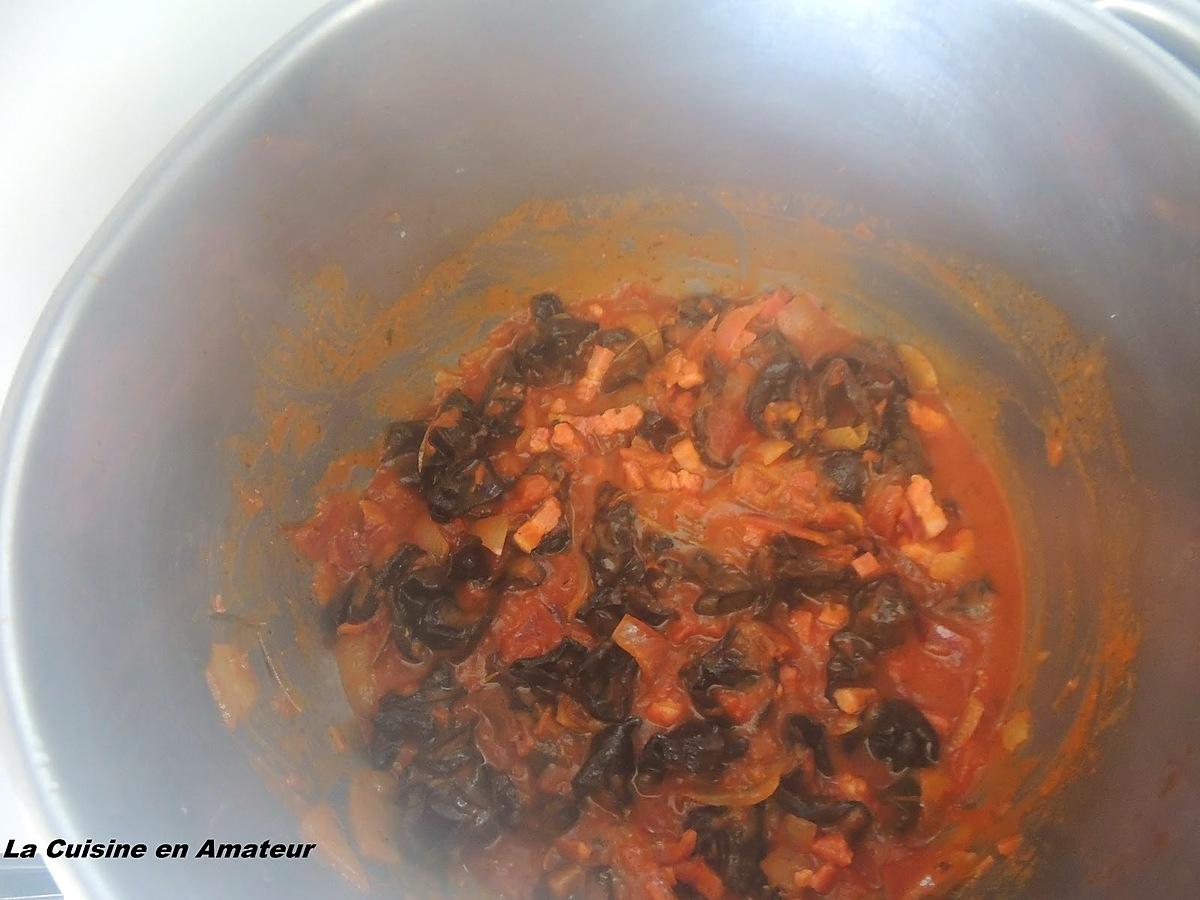 recette Crépinettes en sauce et champignons séchés