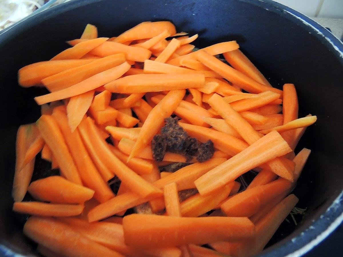 recette Tatin de carottes et lardons