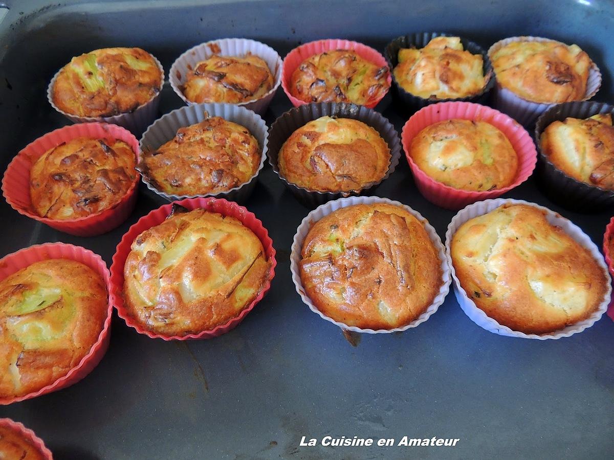 recette Muffins poireaux, ricotta, lardons et pommes de terre