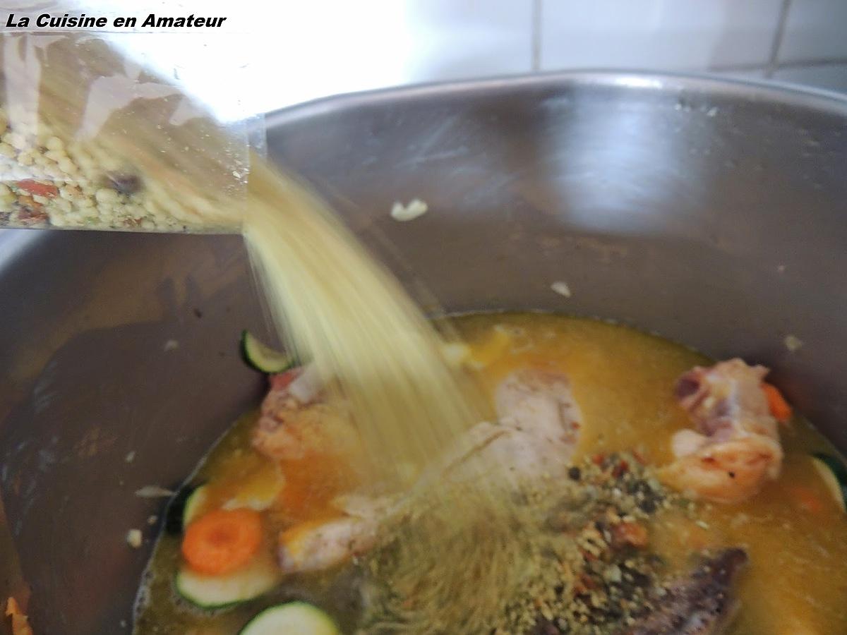 recette Soupe de poulet à l'orge et légumes de les Mille et un délices de  Lexibule