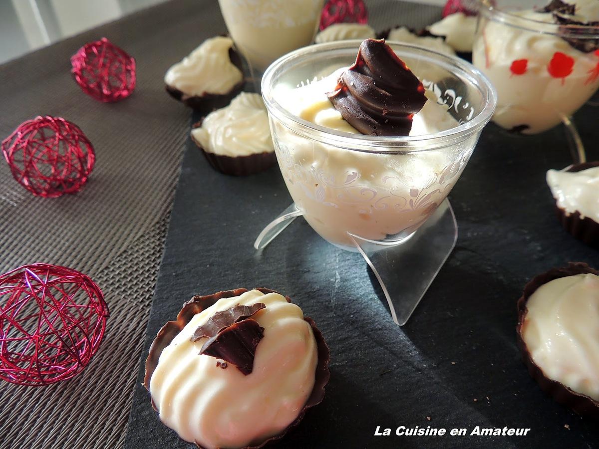 recette Mini coque en chocolat et mousse mascarpone