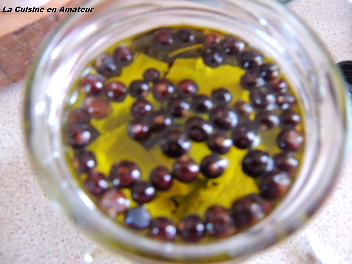 recette Feta aux baies de genévrier marinée dans l'huile d'olive